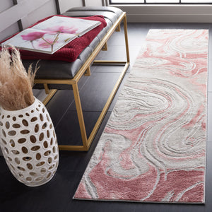 Safavieh Meadow Collection, MDW553G - Light Grey / Pink