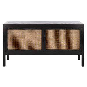 Safavieh Karel 2 Door Media Stand - Black / Natural