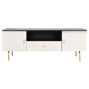 Safavieh Genevieve Media Stand - Black / White Washed