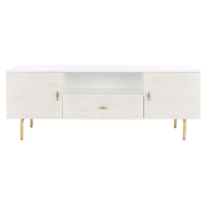 Safavieh Genevieve Media Stand - White / White Washed
