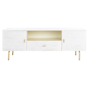 Safavieh Genevieve Media Stand - Cream / White Washed