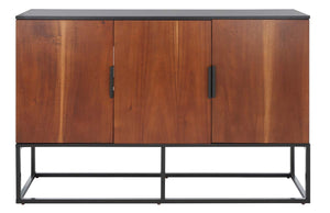 Safavieh Vance 3 Door 2 Shelf Sideboard - Brown/Black