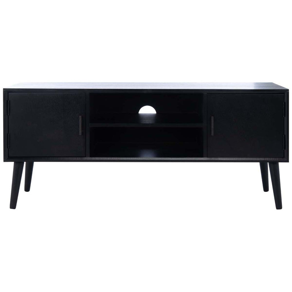 Safavieh Sorrel Mid Century 2 Door 1 Shelf Media Stand - Black