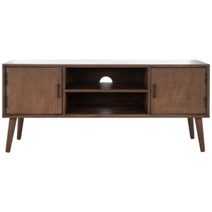 Safavieh Sorrel Mid Century 2 Door 1 Shelf Media Stand - Brown