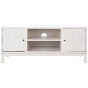 Safavieh Ajana 2 Door 1 Shelf Media Stand - Distressed White