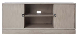 Safavieh Aliyah 2Dr 1 Shelf Media Stand - Greige