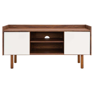 Safavieh Diara 1 Shelf Media Stand - Walnut/White