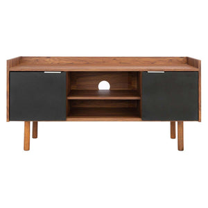 Safavieh Diara 1 Shelf Media Stand - Walnut/Black