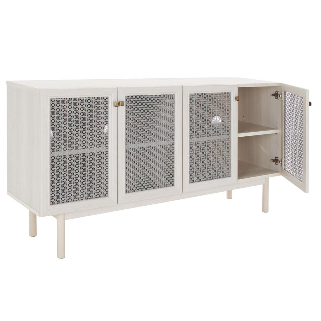 Safavieh Piran 4 Door 2 Shelf Media Stand ??White
