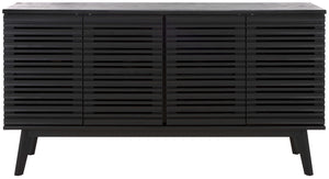 Safavieh Atlantes 4 Door 4 Shelf Media Stand - Black