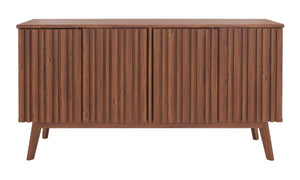 Safavieh Helena 4 Door 4 Shelf Media Stand - Walnut