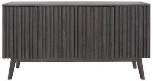 Safavieh Helena 4 Door 4 Shelf Media Stand - Distressed Black