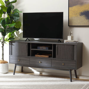 Safavieh Aphra 2 Door 3 Drawer Media Stand - Distressed Black