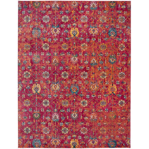 Safavieh Merlot 100 Rug Collection MER107Q - Red / Multi