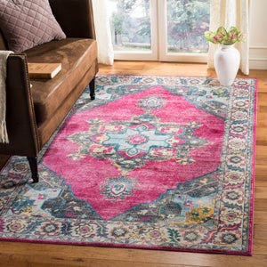 Safavieh Merlot 100 Rug Collection MER108R - Fuchsia / Multi