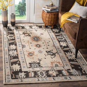 Safavieh Maharaja Rug Collection MHJ254A - Beige / Charcoal