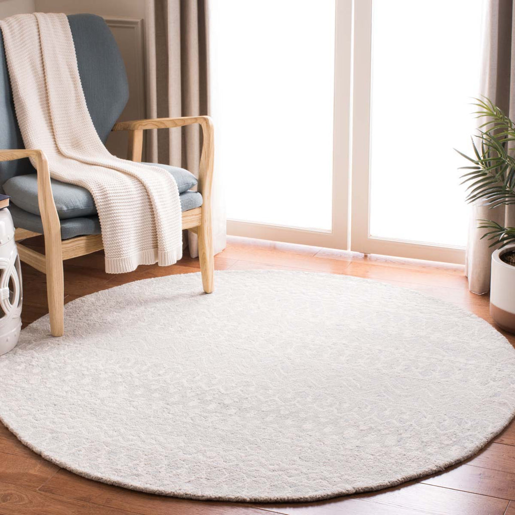 Micro-Loop 502 Rug | Safavieh - MLP502 - Aqua / Ivory