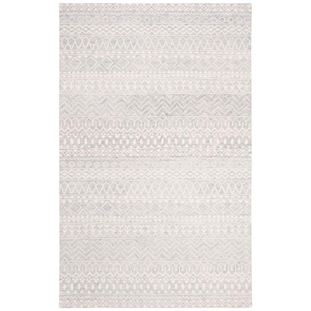 Micro-Loop 502 Rug | Safavieh - MLP502 - Aqua / Ivory