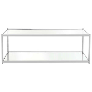 Safavieh Zola Glass Coffee Table - Chrome