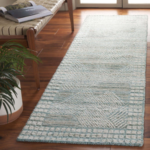 Safavieh Marquee Rug Collection: MRQ107K - Turquoise / Grey