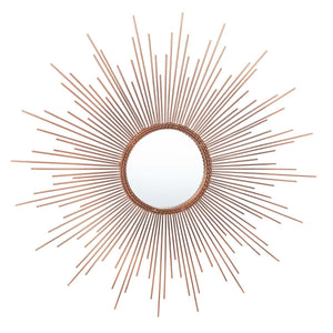 Safavieh Genevieve Sunburst Mirror - Copper