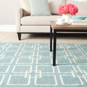 Martha Stewart Rug Collection MSR1151B - Geyser Blue