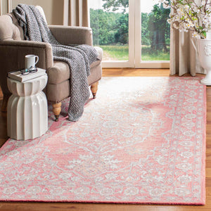 Martha Stewart Rug Collection MSR3370U - Pink / Ivory