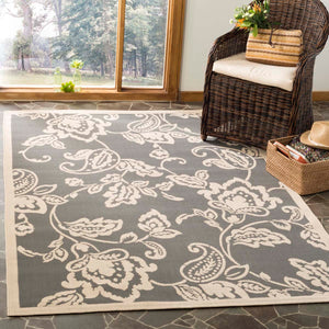 Martha Stewart Rug Collection MSR4182-23621 - Anthracite / Beige