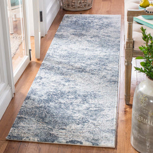 Martha Stewart Rug Collection MSR692M - Cream / Blue