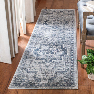 Martha Stewart Rug Collection MSR883N - Navy / Ivory