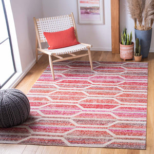 Safavieh Montage 400 Rug Collection MTG481Q - Red / Ivory