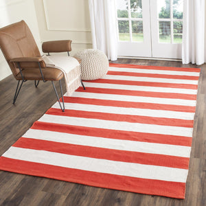 Safavieh Montauk Rug Collection MTK712L - Rust / Ivory
