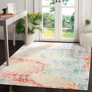 Safavieh Mystique Rug Collection MYS926T - Blue / Rust