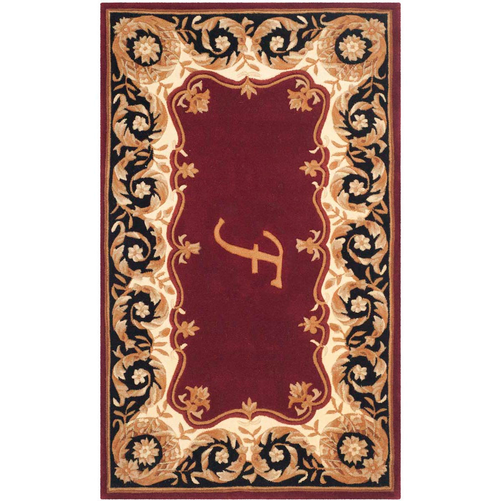 Safavieh Naples Rug Collection NA520F - Maroon / Beige