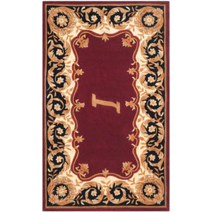 Safavieh Naples Rug Collection NA520I - Maroon / Beige