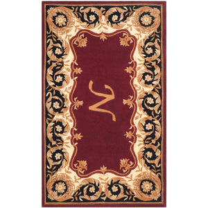 Safavieh Naples Rug Collection NA520N - Maroon / Beige