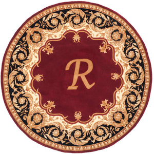 Safavieh Naples Rug Collection NA520R - Maroon / Beige