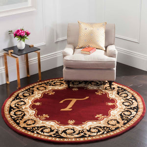 Safavieh Naples Rug Collection NA520T - Maroon / Beige