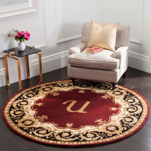 Safavieh Naples Rug Collection NA520U - Maroon / Beige