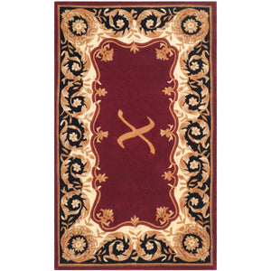 Safavieh Naples Rug Collection NA520X - Maroon / Beige
