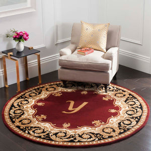 Safavieh Naples Rug Collection NA520Y - Maroon / Beige