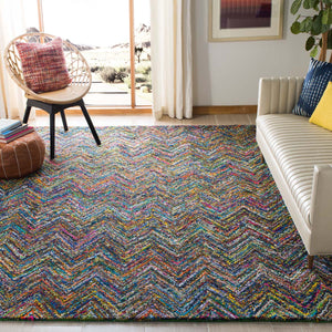 Safavieh Nantucket Rug Collection NAN141C - Blue / Multi