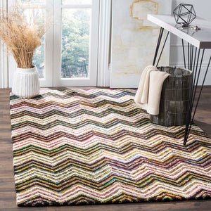 Safavieh Nantucket Rug Collection NAN601C - Ivory / Black