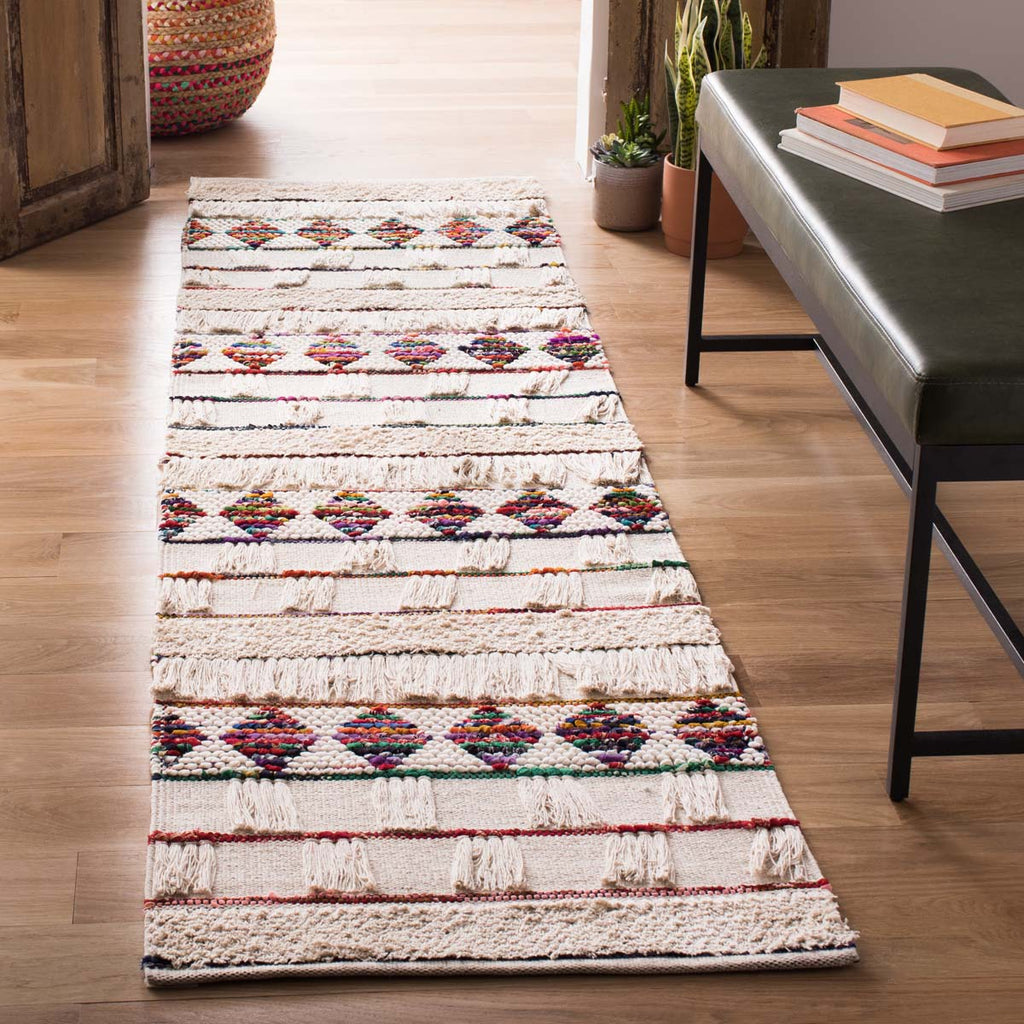 Safavieh Natura Rug Collection NAT657A - Ivory / Red
