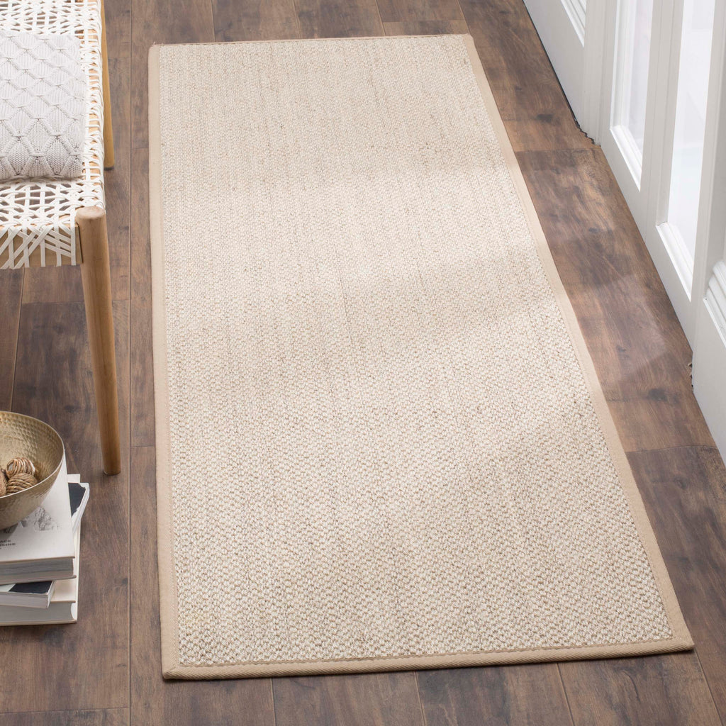 Safavieh Natural Fiber Rug Collection: NF143B-3SQ - Marble / Linen