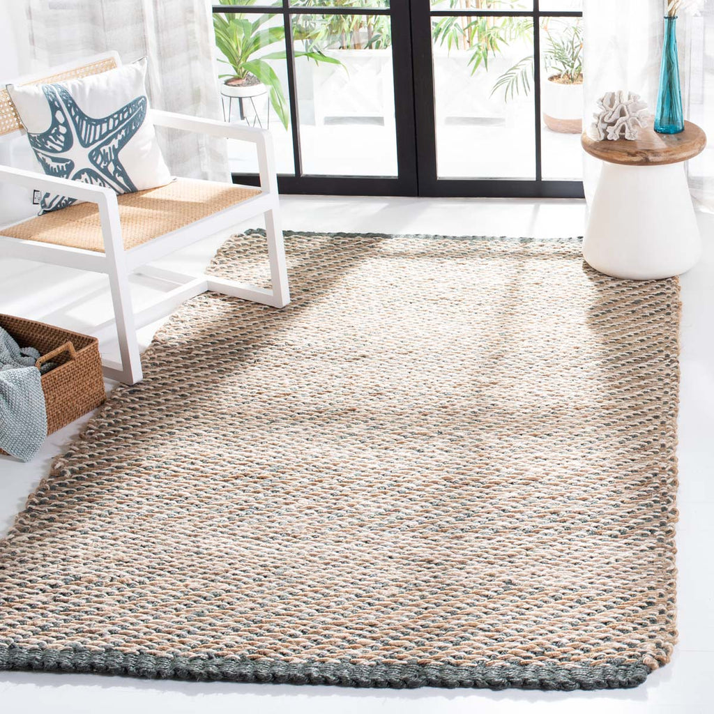 Safavieh Natural Fiber Rug Collection NF454A - Blue / Natural