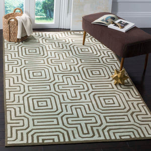 Safavieh Newport Rug Collection NPT433A - Brown / Light Blue