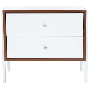 Safavieh Winchester Night Stand  - Walnut / White