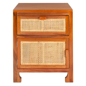 Safavieh Dave 1 Drawer 1 Door Nightstand - Natural