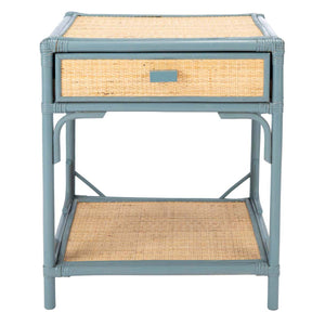 Safavieh Roya 1 Drawer 1 Shelf Nightstand - Grey/Natural